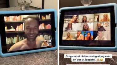 Bec Judd goes on video group chat date with celebrity friends