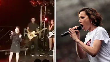 Tina Arena wows in sparkly dress on Australian tour