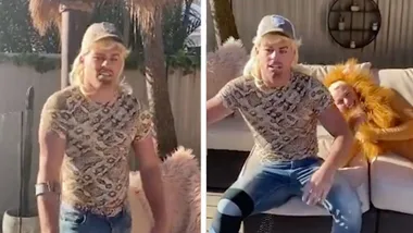 Bachelorette’s Jackson Garlick dresses up as Joe Exotic from Tiger King