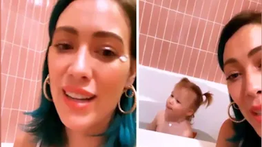 Hillary Duff shares video of her new hair and adorable daughter