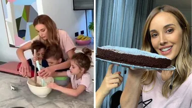 Rebecca Judd bakes a 5-ingredient cake with her kids