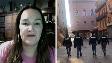 Kate Langbroek has another run in with Italian police amid Coronavirus