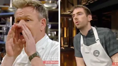Callum gets flustered trying to keep up with Gordon Ramsay