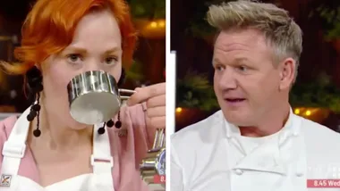 MasterChef’s Sarah Clare drinks left-over wine out of measuring cup