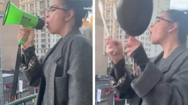 Sarah Silverman yells from her NYC balcony amid COVID-19