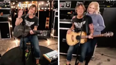 Keith Urban thanks health care workers for their service