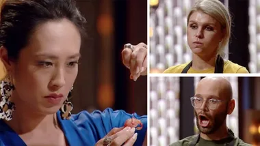 MasterChefs judges find digestive tracts in Courtney & Reece’s prawns