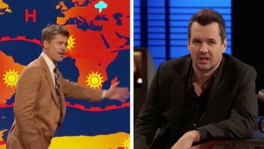 ‘There is no future!’: Brad Pitt does HILARIOUS weather man skit