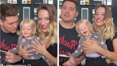 Michael Buble and 21-month-old daughter adorably sing ‘Señorita’ together