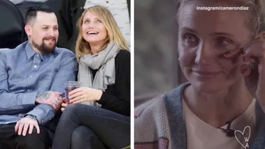 Cameron Diaz tears up talking about her family and hubby Benji
