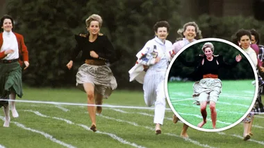 Princess Diana breaks protocol to race other mums at sons’ school