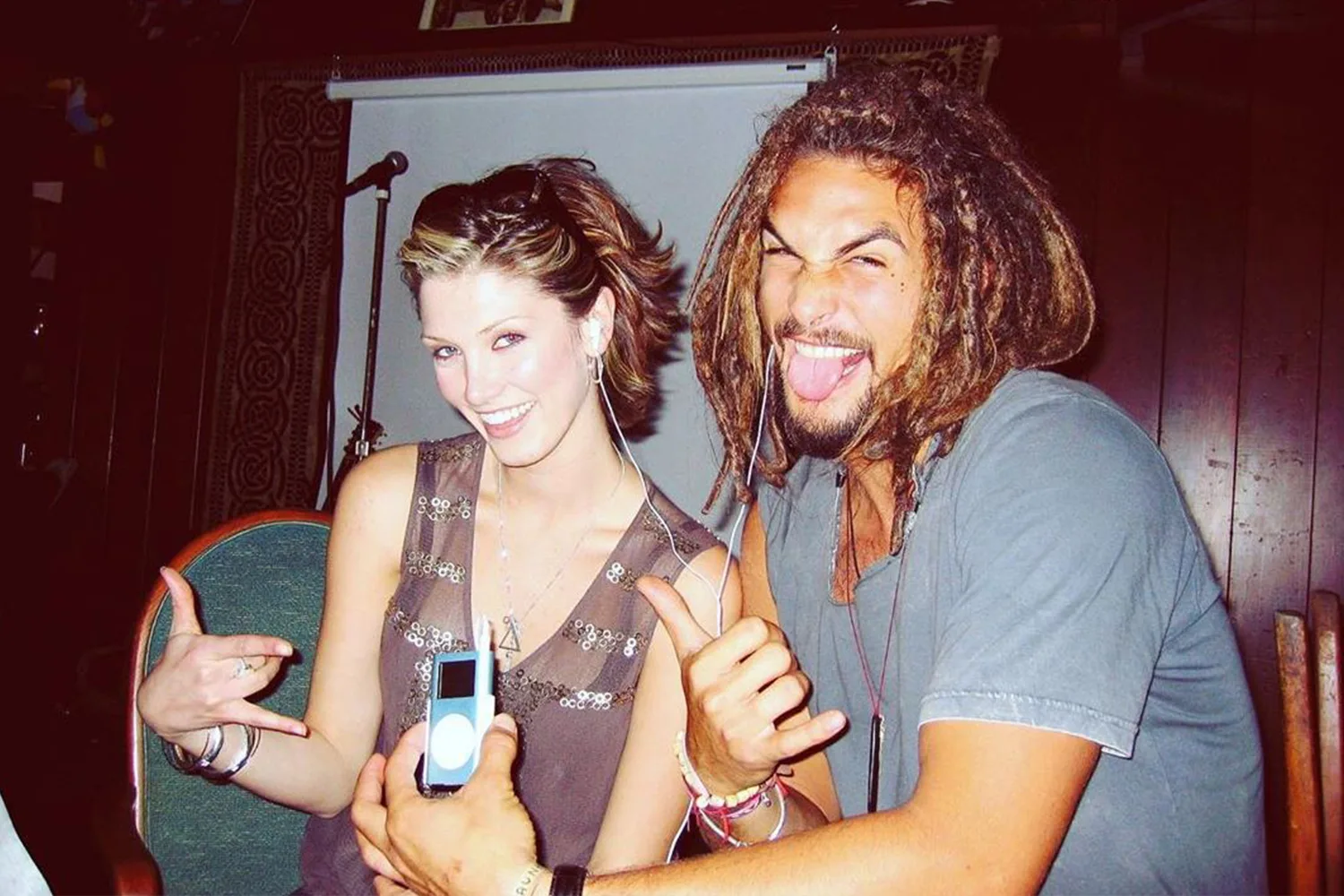 Delta Goodrem and Jason Momoa