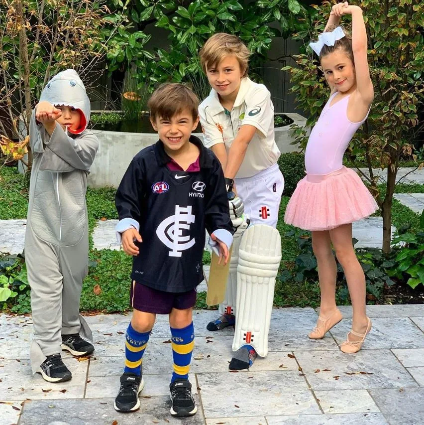 Bec and Chris Judd kids