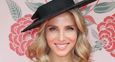 Elsa Pataky arrived to the Melbourne Cup in a helicopter