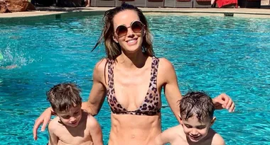 Bec Judd’s sons are “obsessed” with her boobs