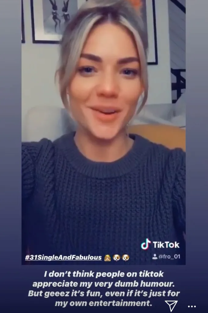 Sam Frost tik tok