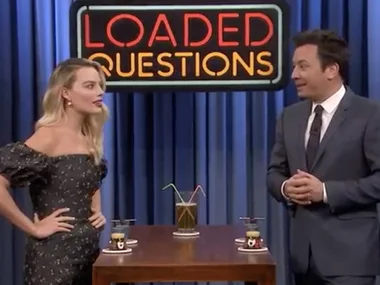 Margot Robbie teases Will Smith secret while on Jimmy Fallon