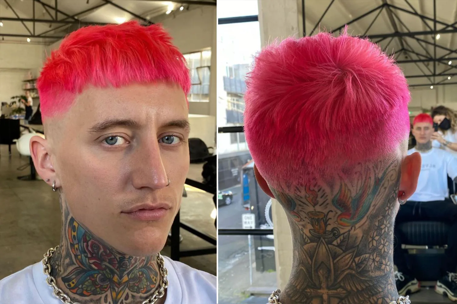 Pink hair