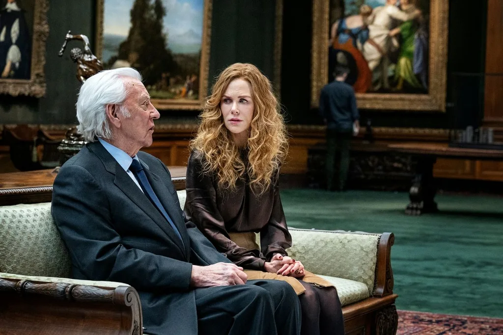 Nicole with Donald Sutherland