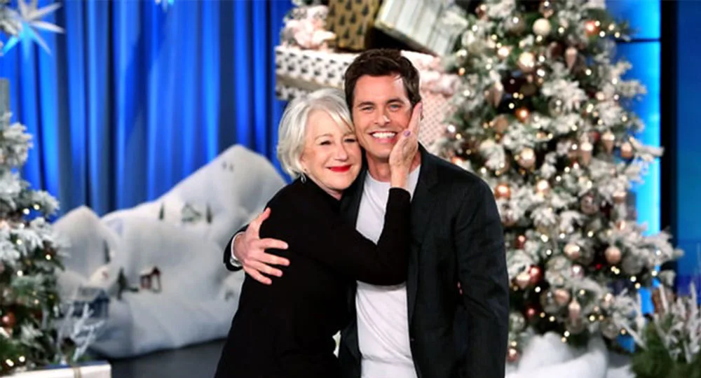 Helen Mirren and James Marsden appear on 'The Ellen DeGeneres Show.'