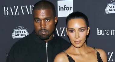 Kanye West and Kim Kardashian West