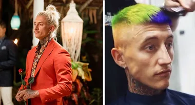 BIP’s Ciarran Stott has dyed his hair purple… and green!