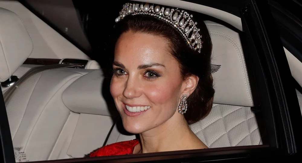 Kate Middleton in Princess Diana's favourite tiara