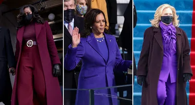 The symbolism of the colour purple at the US inauguration