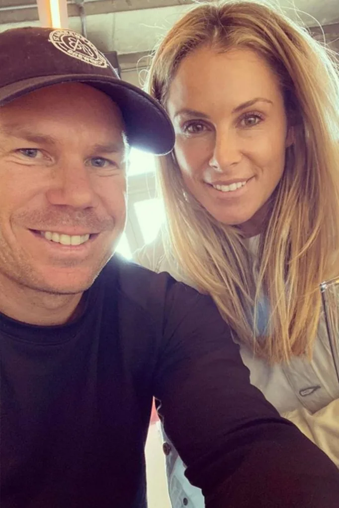 Candice and David Warner