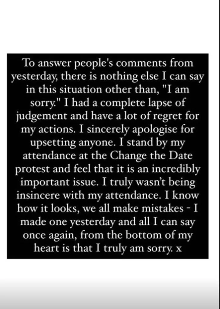 apology