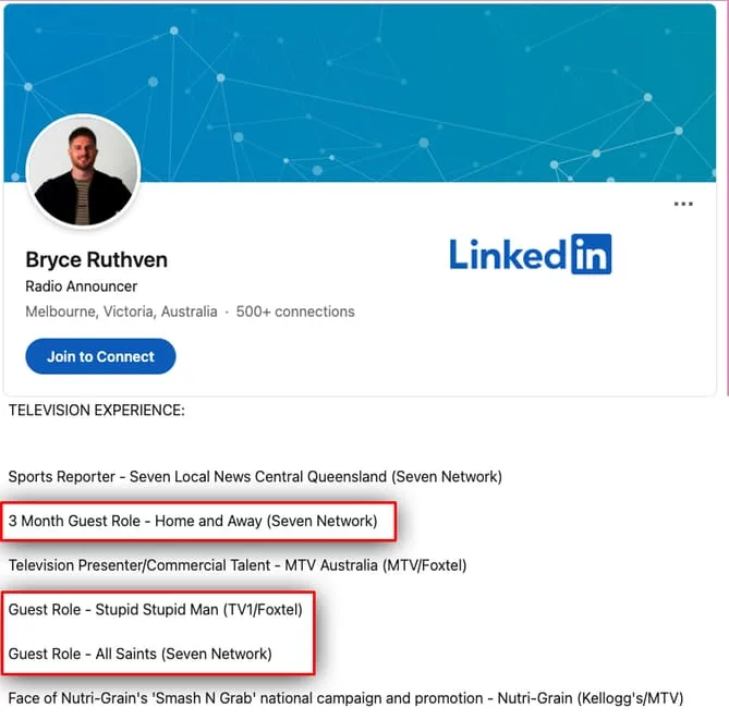 Bryce MAFS linkedIn