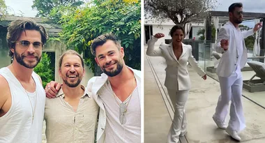 Inside the Hemsworths’ star-studded white party