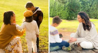 Megan Gale shares sweet family holiday snaps