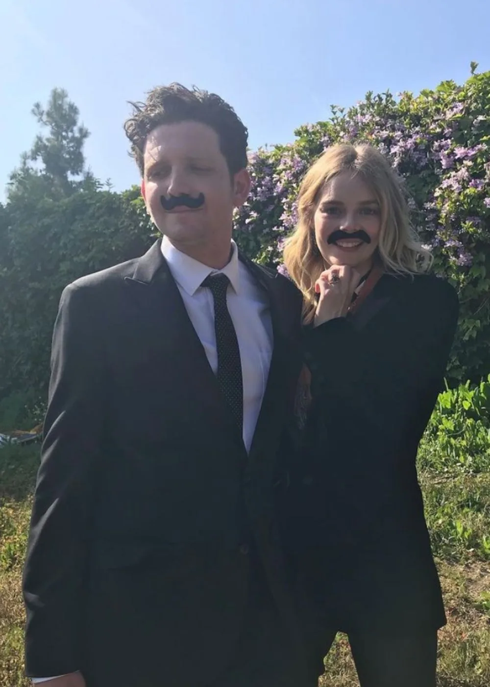 samara-weaving-jimmy-warden-moustache