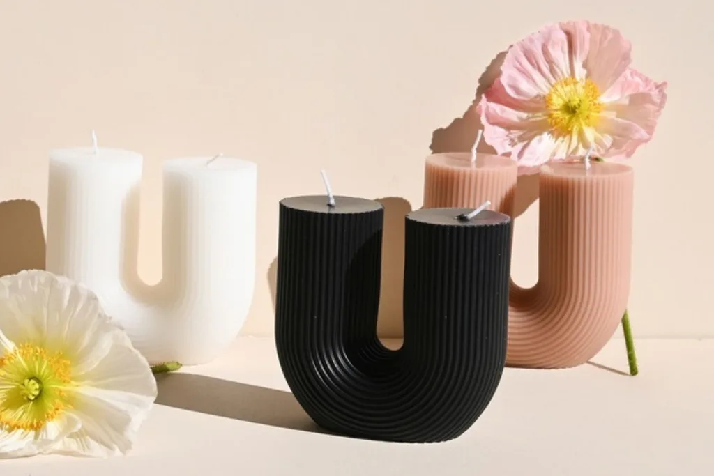 u shaped candles