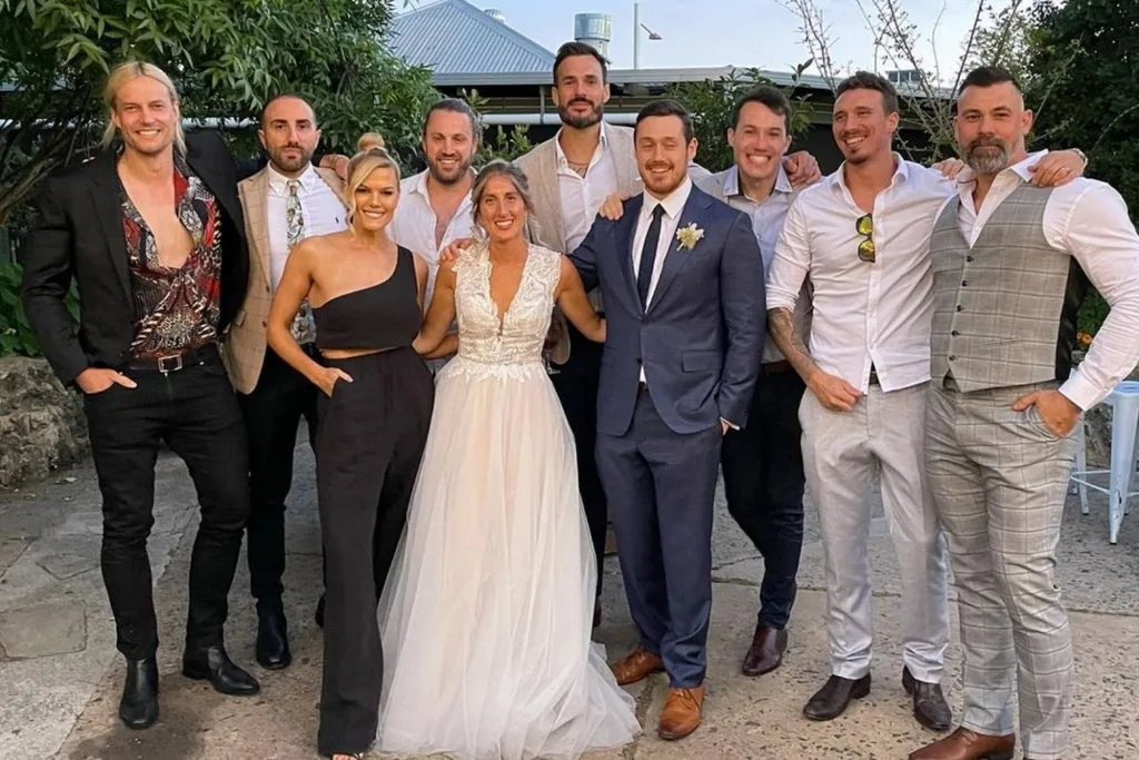 australian survivor stars attend harry hills wedding