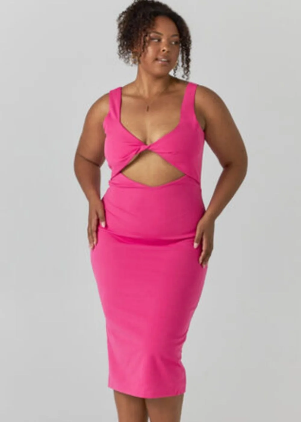 showpo-pink-cut-out-dress