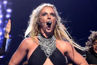 Britney Spears appears terrified as man crashes stage during Vegas Residency