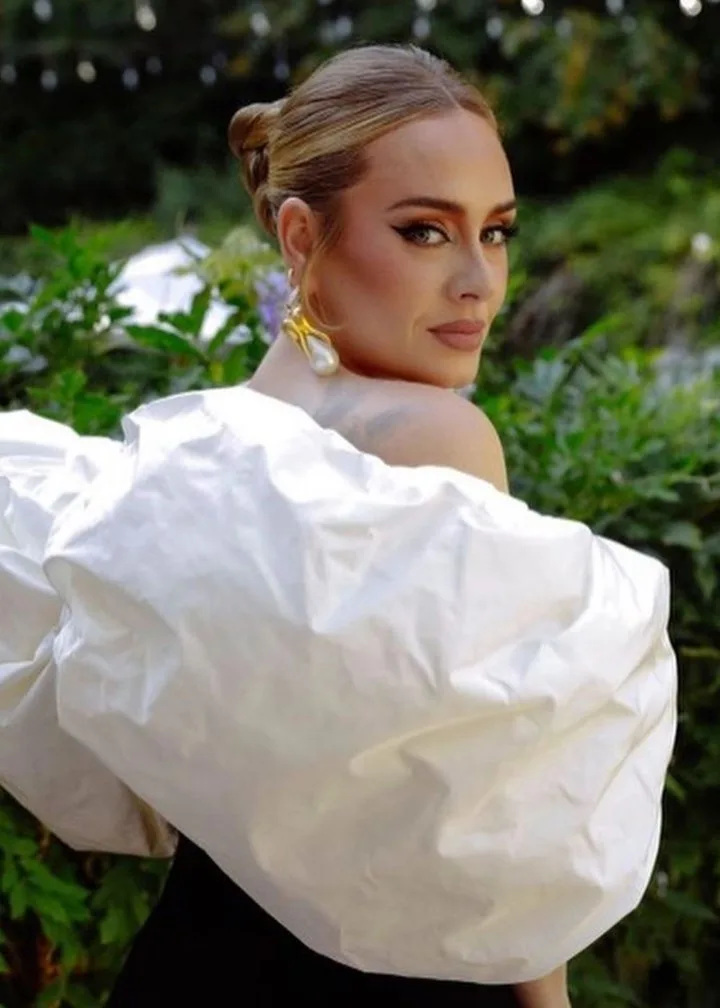 adele white dress