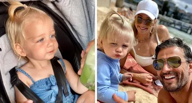 Tim Robards and Anna Heinrich’s daughter Elle celebrates her first birthday