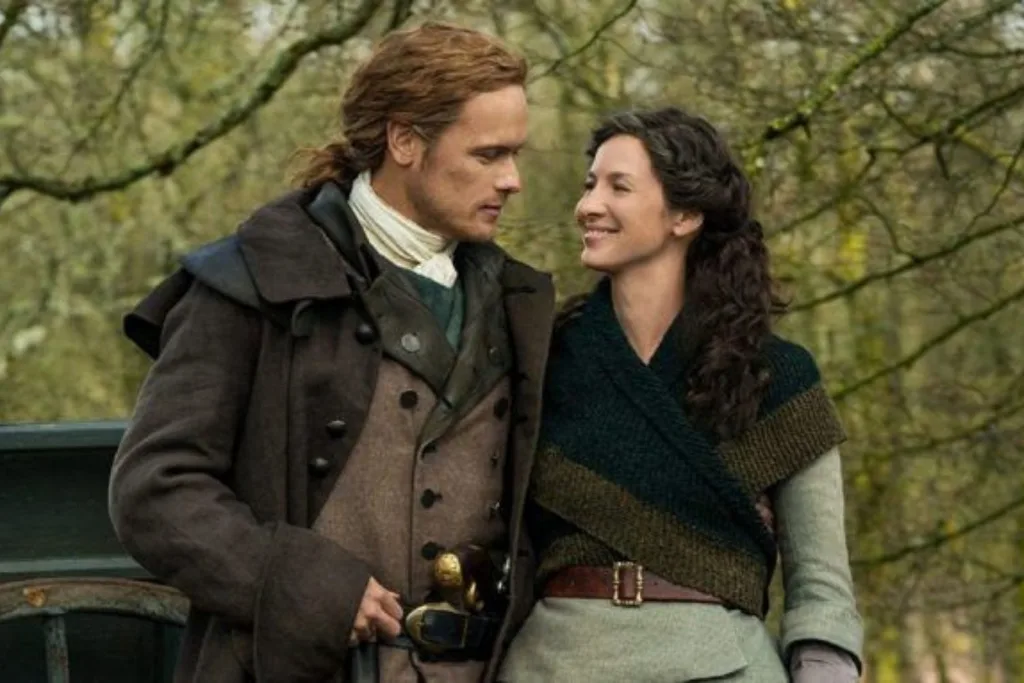 sam heughan and caitriona balfe