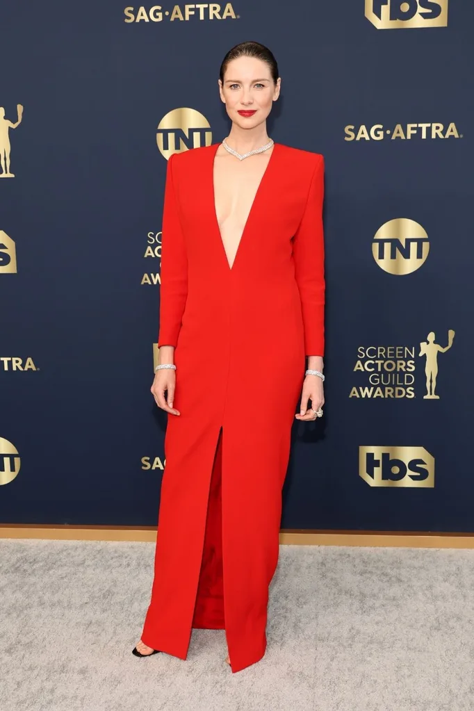 Caitriona Balfe at the 2022 SAG Awards.