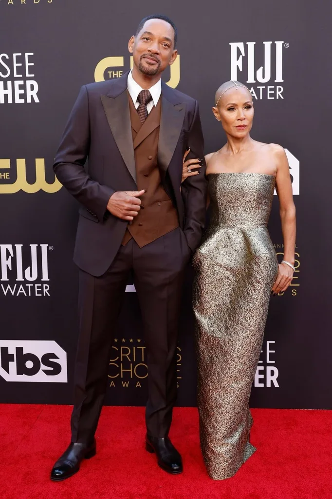 Will Smith & Jada Pinkett Smith at the Critics' Choice Awards 2022.