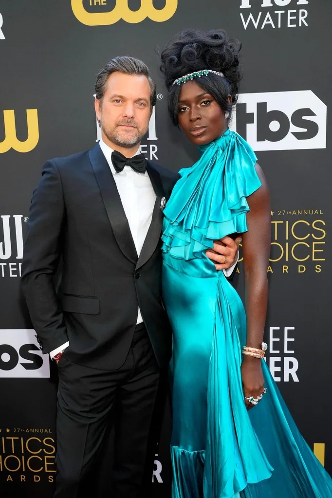Joshua Jackson and Jodie Turner-Smith, both in Gucci, at the Critics' Choice Awards 2022.