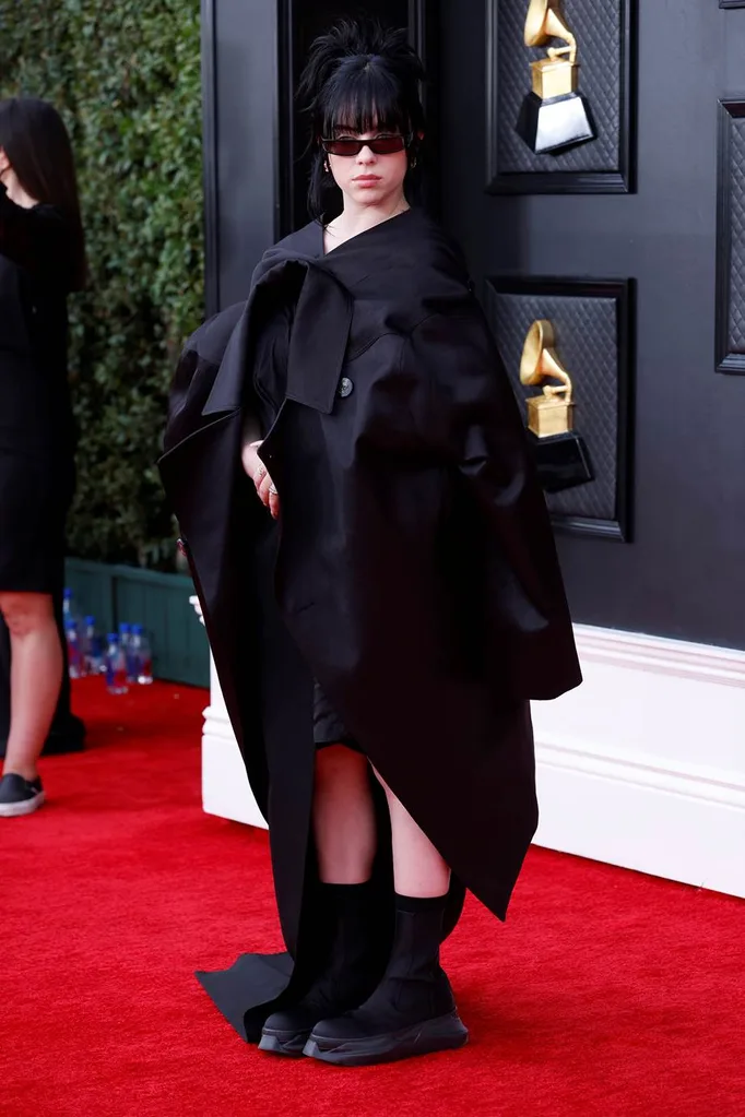 Billie Eilish attends the 2022 Grammy Awards.