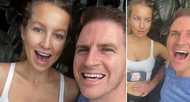 “Mini Mac coming soon!” Sam Mac and Rebecca James are expecting their first child