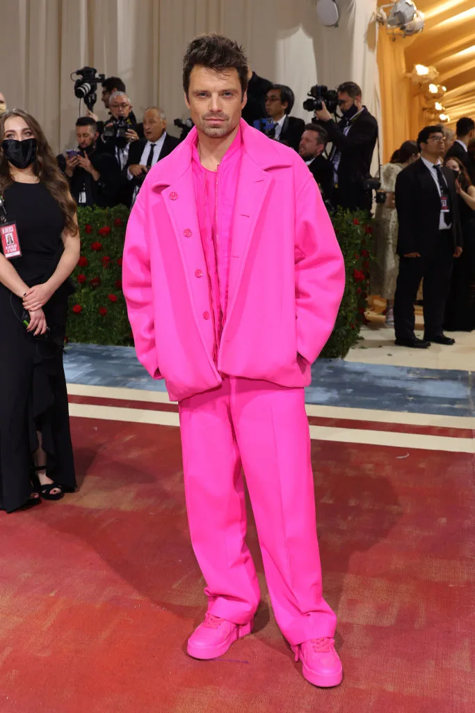 Sebastian Stan at the 2022 Met Gala.