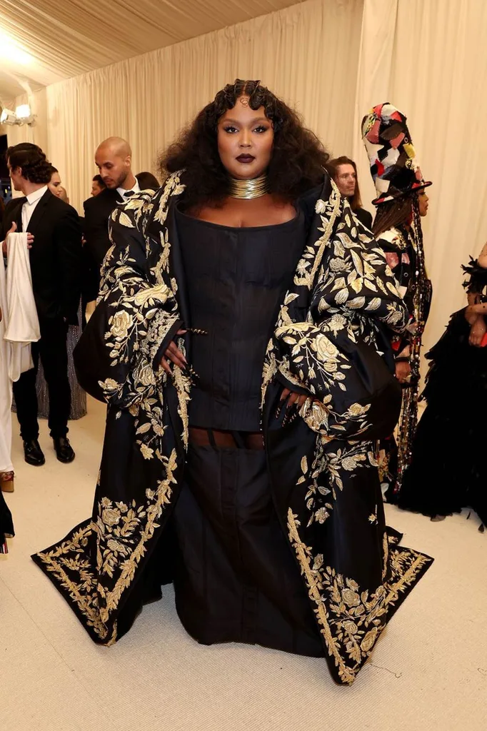 Lizzo at the 2022 Met Gala wearing Thom Browne.