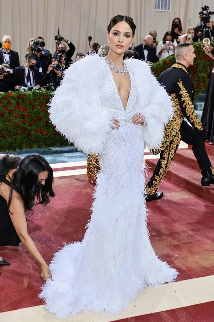 Eiza Gonzales at the 2022 Met Gala wearing Michael Kors.