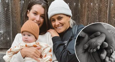 Moana Hope welcomes her baby into the world
